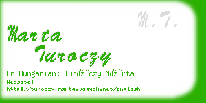 marta turoczy business card